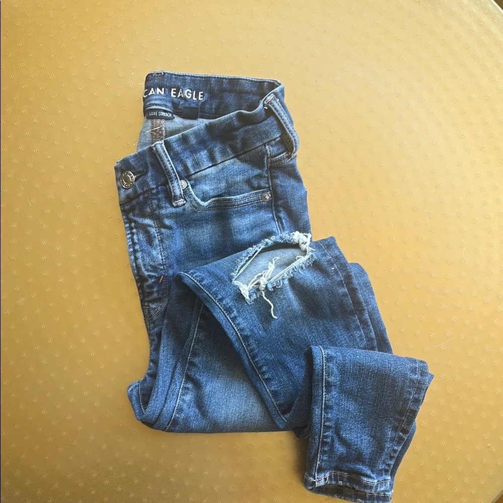 American Eagle Outfitters Blue Skinny Jeans Classic Style